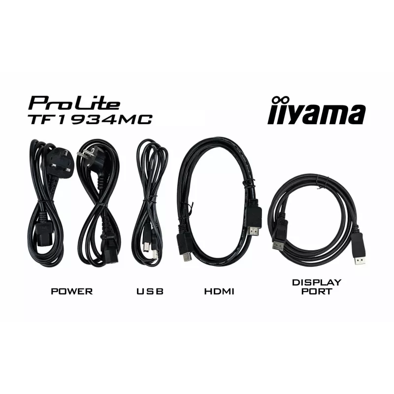 iiyama ProLite TF1934MC-B7X kompiuterio monitorius 48,3 cm (19 colių) 1280 x 1024 pikselių SXGA LED liečiamas ekranas juodas