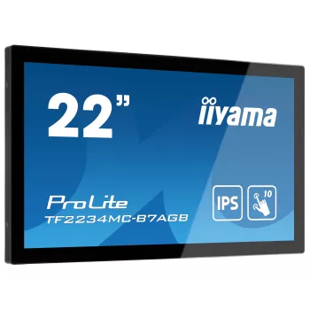 Monitorius iiyama ProLite TF2234MC-B7AGB 54,6 cm (21,5 colio) 1920 x 1080 pikselių Full HD LED liečiamuoju ekranu keliems vartotojams juodas