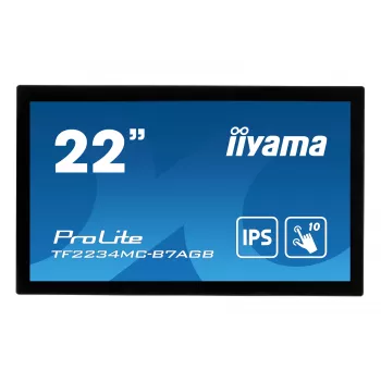 Monitorius iiyama ProLite TF2234MC-B7AGB 54,6 cm (21,5 colio) 1920 x 1080 pikselių Full HD LED liečiamuoju ekranu keliems vartotojams juodas