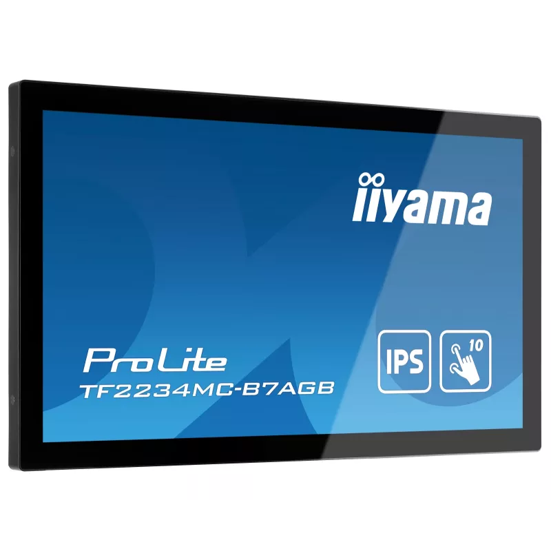 Monitorius iiyama ProLite TF2234MC-B7AGB 54,6 cm (21,5 colio) 1920 x 1080 pikselių Full HD LED liečiamuoju ekranu keliems vartotojams juodas
