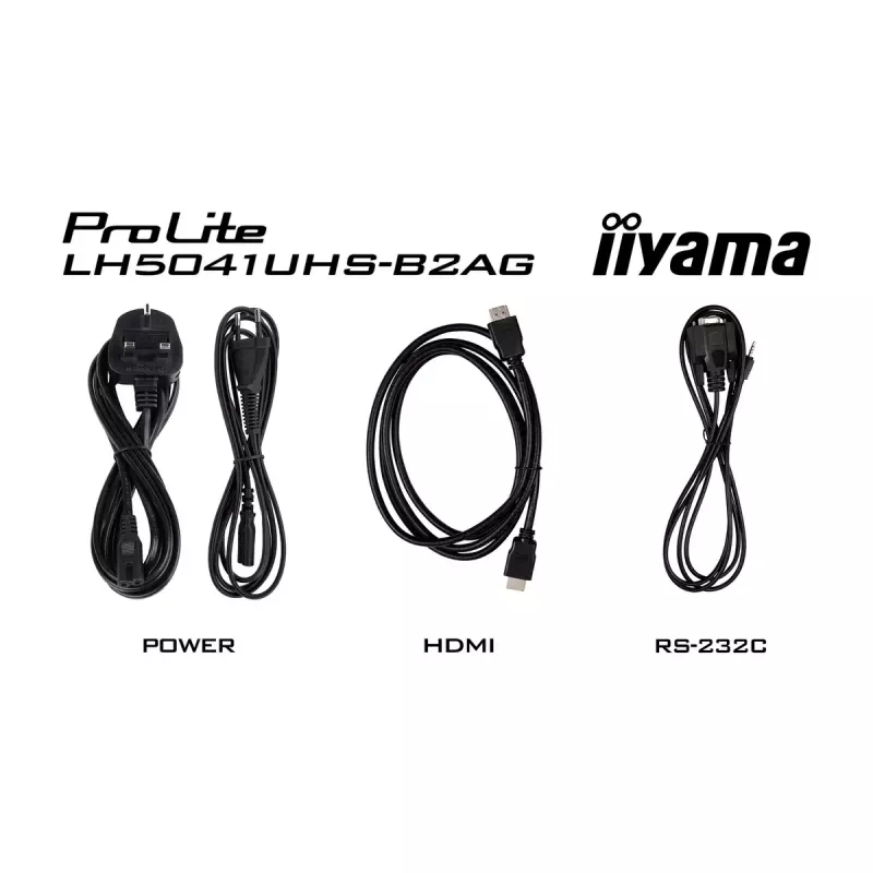iiyama LH5041UHS-B2AG Skaitmeninės reklamos ekranas 50 colių (127 cm) LCD 4K Ultra HD 500 cd/m² Juodas 24/7