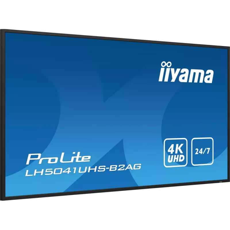 iiyama LH5041UHS-B2AG Skaitmeninės reklamos ekranas 50 colių (127 cm) LCD 4K Ultra HD 500 cd/m² Juodas 24/7
