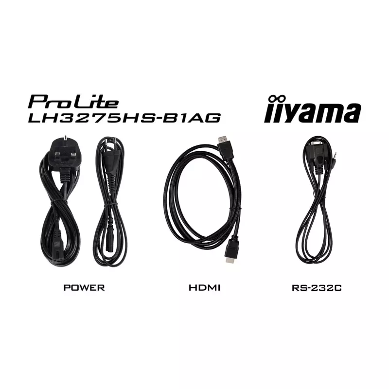 Skaitmeninės reklamos plokščiasis skydelis iiyama LH3275HS-B1AG 32 colių LCD Full HD 1920 x 1080