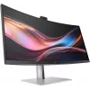 HP Series 7 Pro 34 colių WQHD konferencinis monitorius - 734pm, 86,4 cm (34 colių), 3440 x 1440 pikselių, Wide Quad HD, LCD, 5 ms, juoda, sidabrinė