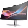 HP Series 7 Pro 34 colių WQHD konferencinis monitorius - 734pm, 86,4 cm (34 colių), 3440 x 1440 pikselių, Wide Quad HD, LCD, 5 ms, juoda, sidabrinė