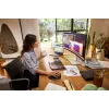 HP Series 7 Pro 34 colių WQHD konferencinis monitorius - 734pm, 86,4 cm (34 colių), 3440 x 1440 pikselių, Wide Quad HD, LCD, 5 ms, juoda, sidabrinė