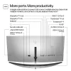 HP Series 7 Pro 34 colių WQHD konferencinis monitorius - 734pm, 86,4 cm (34 colių), 3440 x 1440 pikselių, Wide Quad HD, LCD, 5 ms, juoda, sidabrinė