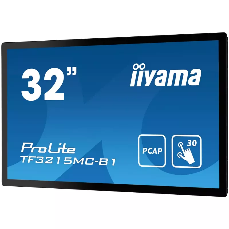 iiyama ProLite TF3215MC-B2 kompiuterio monitorius 80 cm (31,5 colio) 1920 x 1080 pikselių Full HD LED jutiklinis ekranas kioskui juodas