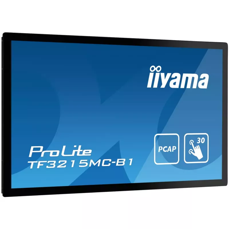 iiyama ProLite TF3215MC-B2 kompiuterio monitorius 80 cm (31,5 colio) 1920 x 1080 pikselių Full HD LED jutiklinis ekranas kioskui juodas