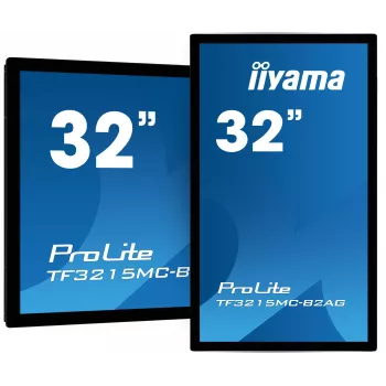 Monitorius iiyama ProLite TF3215MC-B2AG 80 cm (31,5 colio) 1920 x 1080 pikselių Full HD LED jutiklinis ekranas kioskams juodas