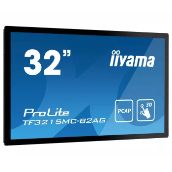 Monitorius iiyama ProLite TF3215MC-B2AG 80 cm (31,5 colio) 1920 x 1080 pikselių Full HD LED jutiklinis ekranas kioskams juodas