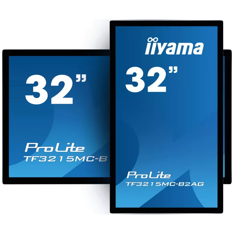 Monitorius iiyama ProLite TF3215MC-B2AG 80 cm (31,5 colio) 1920 x 1080 pikselių Full HD LED jutiklinis ekranas kioskams juodas