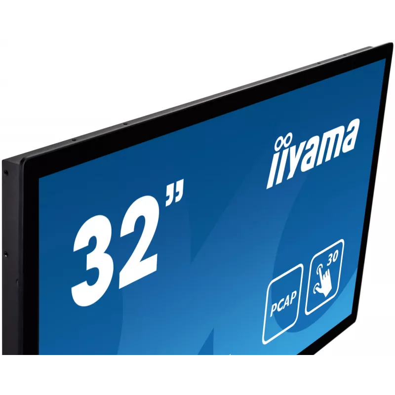 Monitorius iiyama ProLite TF3215MC-B2AG 80 cm (31,5 colio) 1920 x 1080 pikselių Full HD LED jutiklinis ekranas kioskams juodas