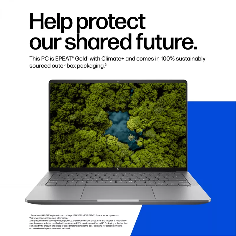 HP ZBook Ultra G1a Copilot+ PC AMD Ryzen AI Max PRO 390 35,6 cm (14 colių) WUXGA 32 GB LPDDR5x-SDRAM Wi-Fi 7 (802.11be) Windows 11 Pro AI darbo stotis, AI kompiuteris Sidabrinis