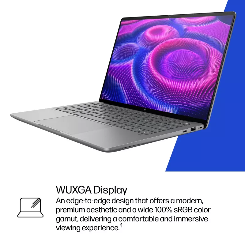 HP ZBook Ultra G1a Copilot+ PC AMD Ryzen AI Max PRO 390 35,6 cm (14 colių) WUXGA 32 GB LPDDR5x-SDRAM Wi-Fi 7 (802.11be) Windows 11 Pro AI darbo stotis, AI kompiuteris Sidabrinis