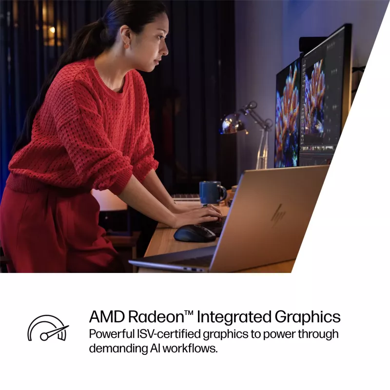 HP ZBook Ultra G1a Copilot+ PC AMD Ryzen AI Max PRO 390 35,6 cm (14 colių) WUXGA 32 GB LPDDR5x-SDRAM Wi-Fi 7 (802.11be) Windows 11 Pro AI darbo stotis, AI kompiuteris Sidabrinis