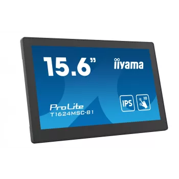 Monitorius iiyama T1624MSC-B1 39,6 cm (15,6 col.) 1920x1080 Full HD LED jutiklinis juodas