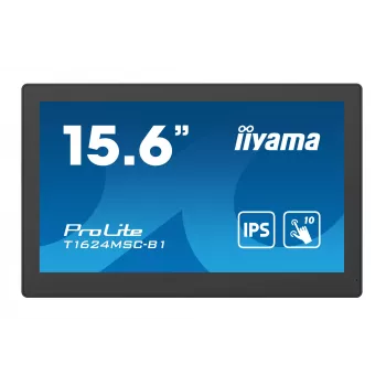 Monitorius iiyama T1624MSC-B1 39,6 cm (15,6 col.) 1920x1080 Full HD LED jutiklinis juodas