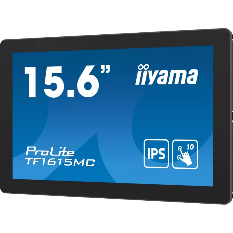 iiyama ProLite TF1615MC-B1 monitor 39,6 cm (15,6 col.) Full HD 1920x1080 liečiamasis ekranas juodas