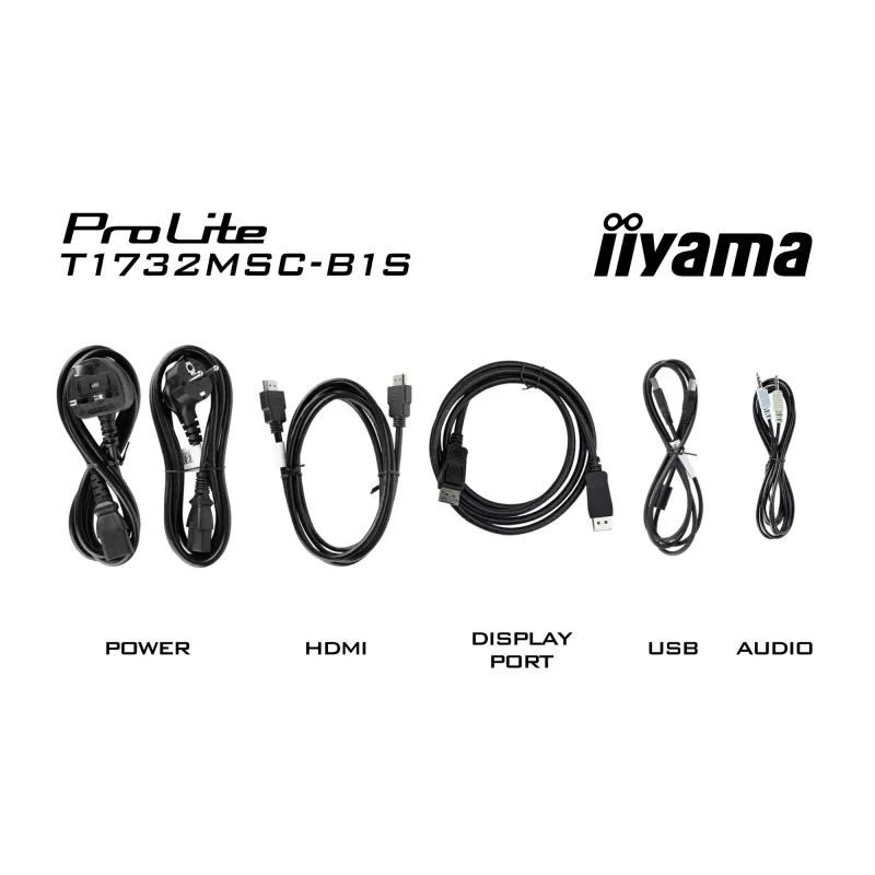 iiyama ProLite monitor 43,2 cm (17 colių) 1280 x 1024 pikselių LED liečiamasis stalas juodas
