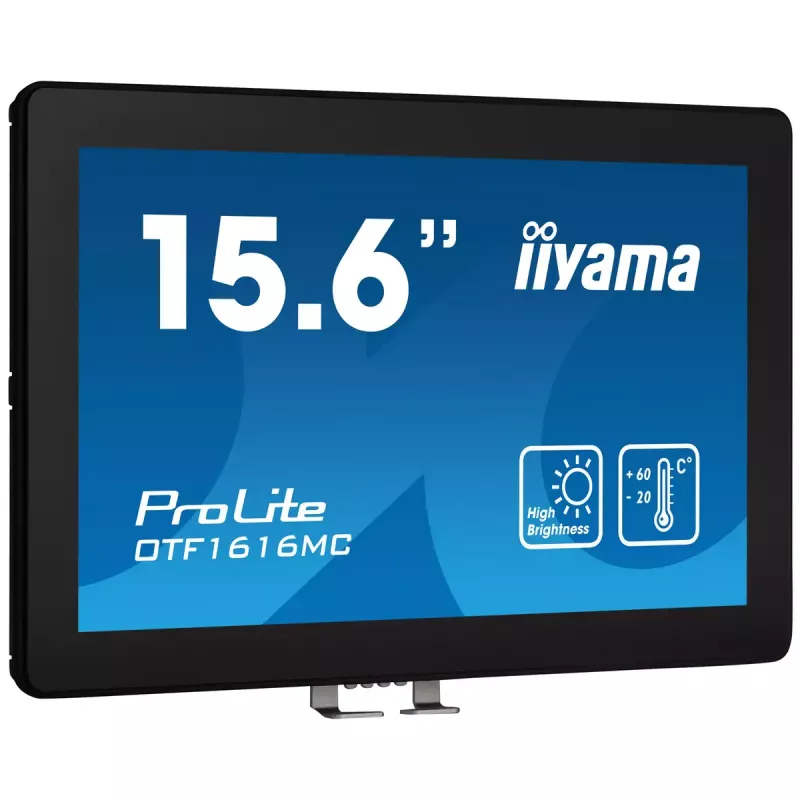 iiyama OTF1616MC-B1 kompiuterio monitorius 39,6 cm (15,6 colio) 1920 x 1080 pikselių Full HD LCD jutiklinis ekranas juodas