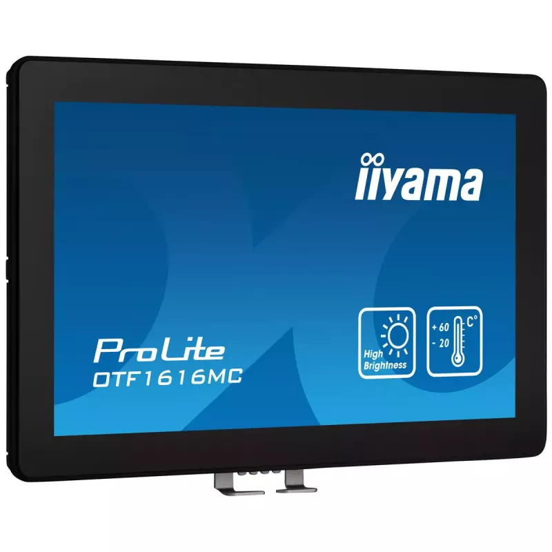 iiyama OTF1616MC-B1 kompiuterio monitorius 39,6 cm (15,6 colio) 1920 x 1080 pikselių Full HD LCD jutiklinis ekranas juodas