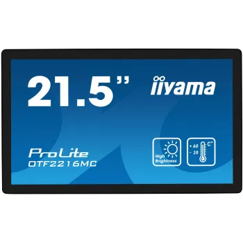Monitorius iiyama OTF2216MC-B1 54,6 cm (21,5 colio) 1920 x 1080 pikselių Full HD LCD jutiklinis ekranas juodas