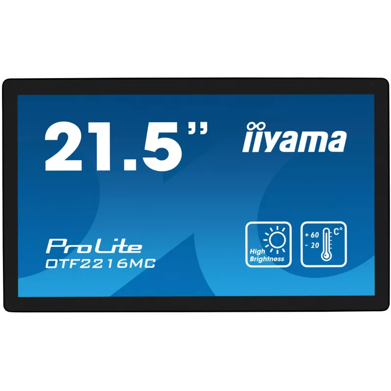 Monitorius iiyama OTF2216MC-B1 54,6 cm (21,5 colio) 1920 x 1080 pikselių Full HD LCD jutiklinis ekranas juodas