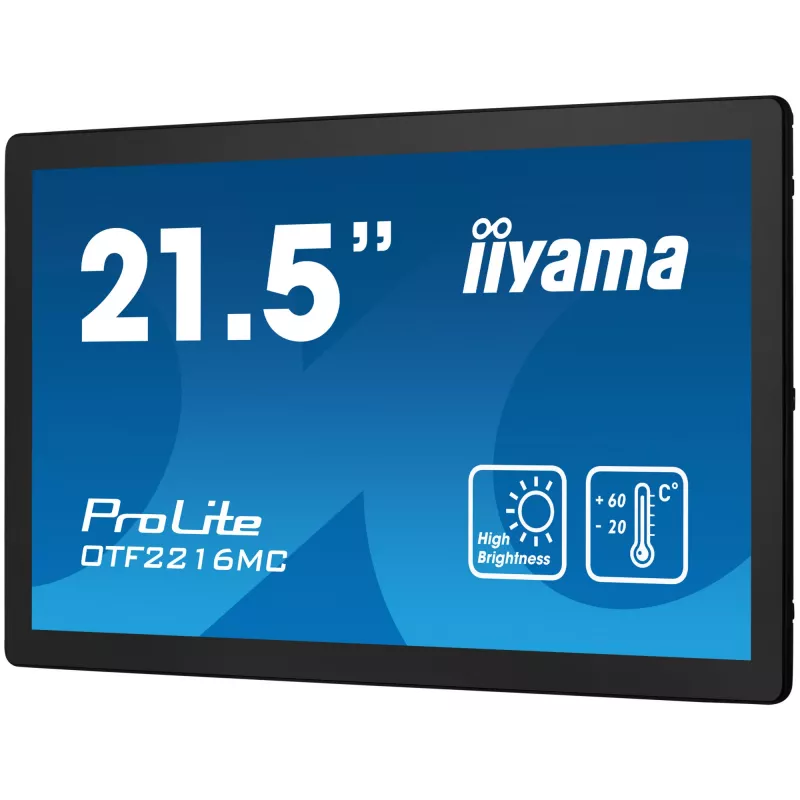 Monitorius iiyama OTF2216MC-B1 54,6 cm (21,5 colio) 1920 x 1080 pikselių Full HD LCD jutiklinis ekranas juodas