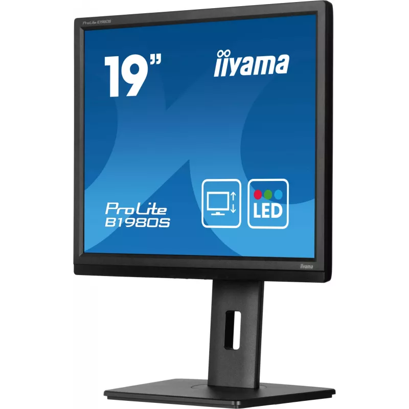 iiyama ProLite B1980S-B1 monitorius 48,3 cm (19 colių) 1280 x 1024 pikseliai VGA LED juodas