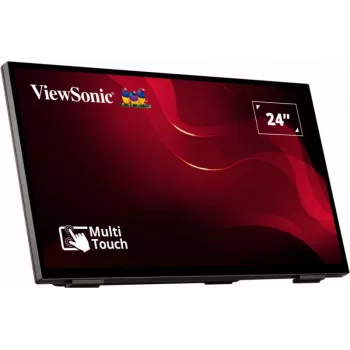 Viewsonic TD2465 interaktyvus plokščiasis ekranas 61 cm (24 colių) LED 250 cd/m² Full HD juodas su liečiamuoju ekranu