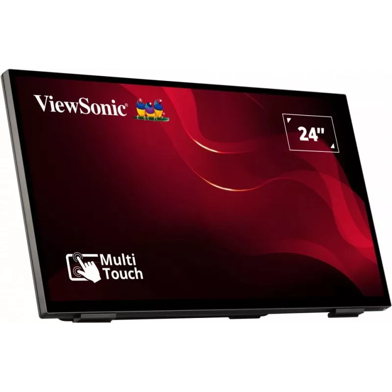 Viewsonic TD2465 interaktyvus plokščiasis ekranas 61 cm (24 colių) LED 250 cd/m² Full HD juodas su liečiamuoju ekranu