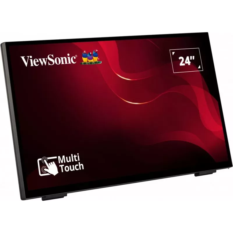 Viewsonic TD2465 interaktyvus plokščiasis ekranas 61 cm (24 colių) LED 250 cd/m² Full HD juodas su liečiamuoju ekranu