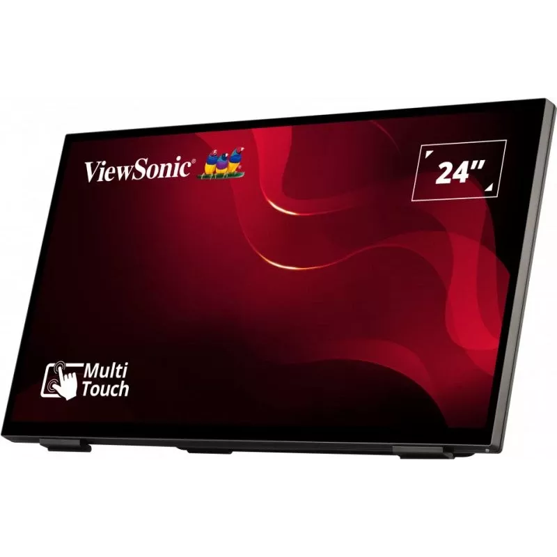 Viewsonic TD2465 interaktyvus plokščiasis ekranas 61 cm (24 colių) LED 250 cd/m² Full HD juodas su liečiamuoju ekranu