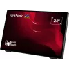 Viewsonic TD2465 interaktyvus plokščiasis ekranas 61 cm (24 colių) LED 250 cd/m² Full HD juodas su liečiamuoju ekranu