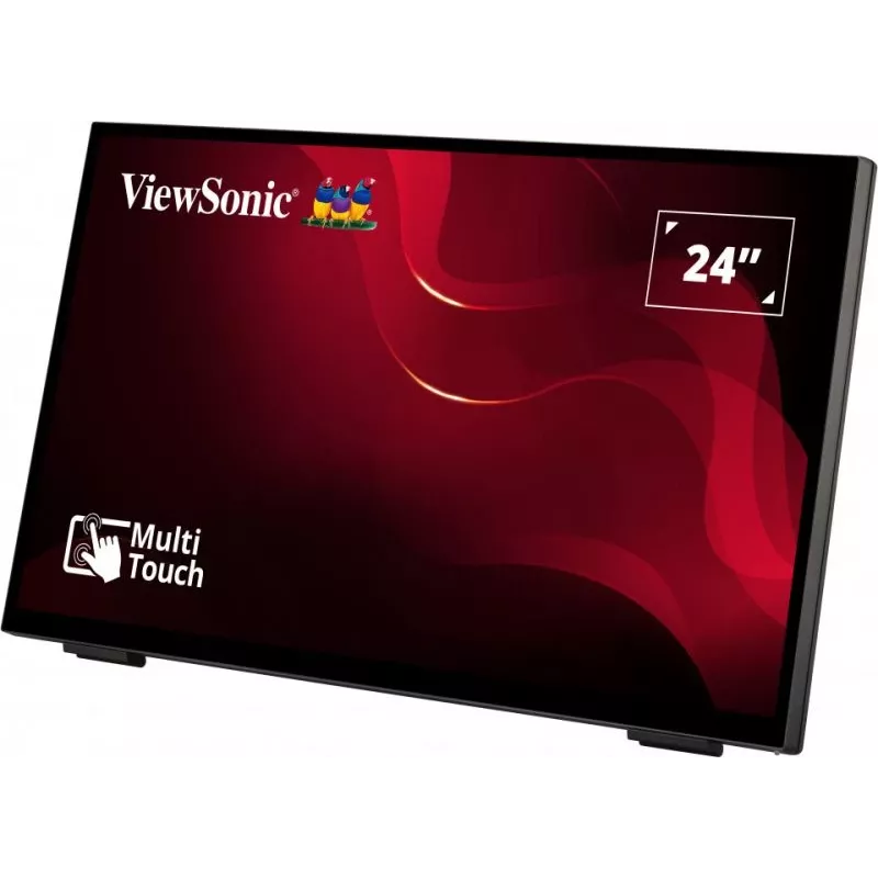 Viewsonic TD2465 interaktyvus plokščiasis ekranas 61 cm (24 colių) LED 250 cd/m² Full HD juodas su liečiamuoju ekranu