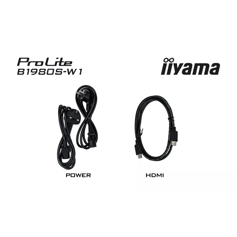 Monitorius iiyama ProLite B1980S-W1 48,3 cm (19 colių) 1280x1024 SVGA LED baltas