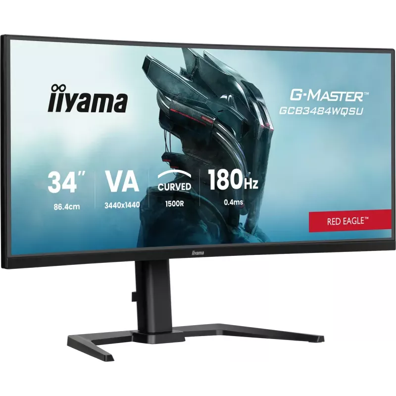 Monitorius iiyama G-MASTER GCB3484WQSU-B1 86,4 cm (34 colių) 3440x1440 UltraWide Quad HD LED juodas