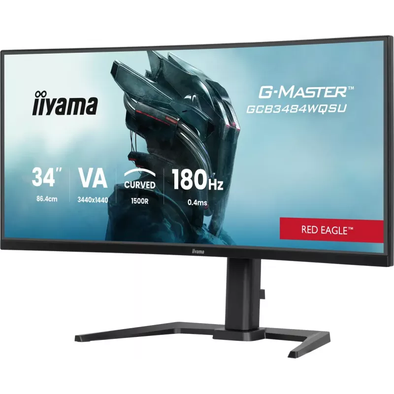 Monitorius iiyama G-MASTER GCB3484WQSU-B1 86,4 cm (34 colių) 3440x1440 UltraWide Quad HD LED juodas