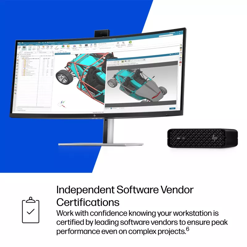 HP Z2 Mini G1i darbo stotis su Intel Core Ultra 7 265K, 32 GB DDR5, NVIDIA RTX 2000 Ada, Windows 11 Pro