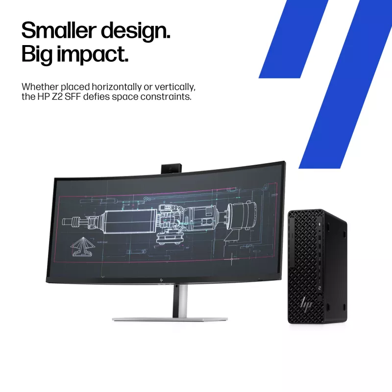 HP Z2 SFF G1i darbo stotis su Intel Core Ultra 7 265K, 32 GB DDR5, NVIDIA RTX A400, Windows 11 Pro