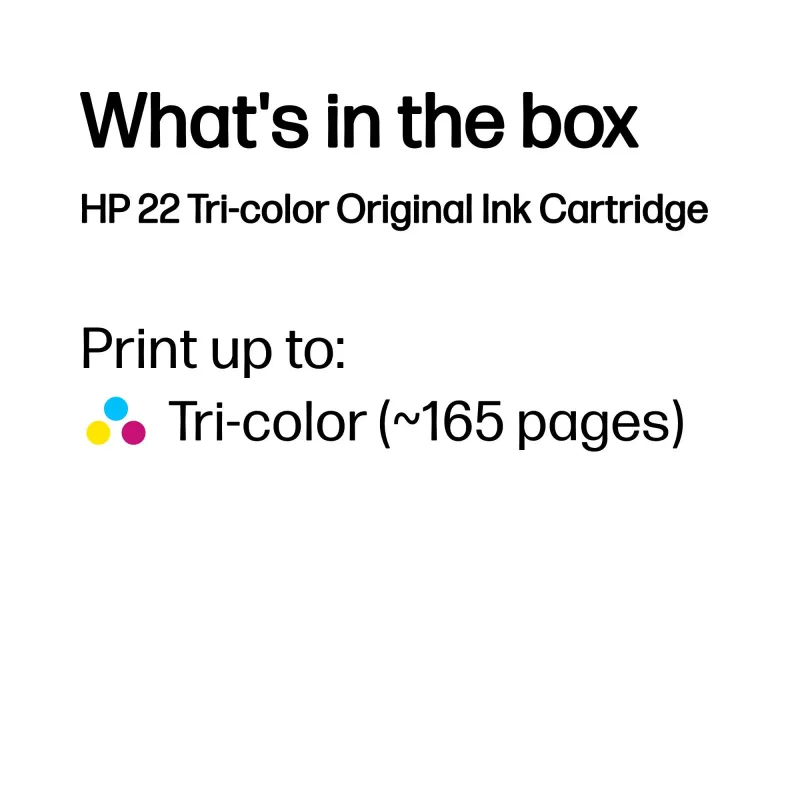 Rašalo kasetė HP C9352AE Color No.22 5 ml