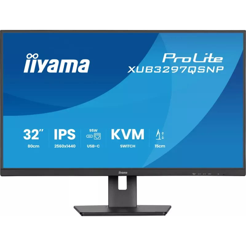 Monitorius iiyama ProLite XUB3297QSNP-B1 81,3 cm (32 coliai) 2560 x 1440 pikselių Quad HD LED juodas