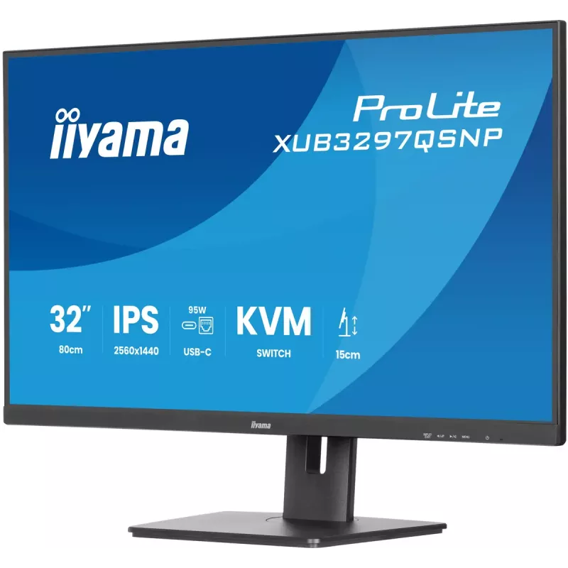 Monitorius iiyama ProLite XUB3297QSNP-B1 81,3 cm (32 coliai) 2560 x 1440 pikselių Quad HD LED juodas
