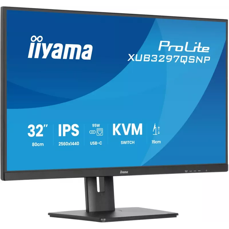 Monitorius iiyama ProLite XUB3297QSNP-B1 81,3 cm (32 coliai) 2560 x 1440 pikselių Quad HD LED juodas