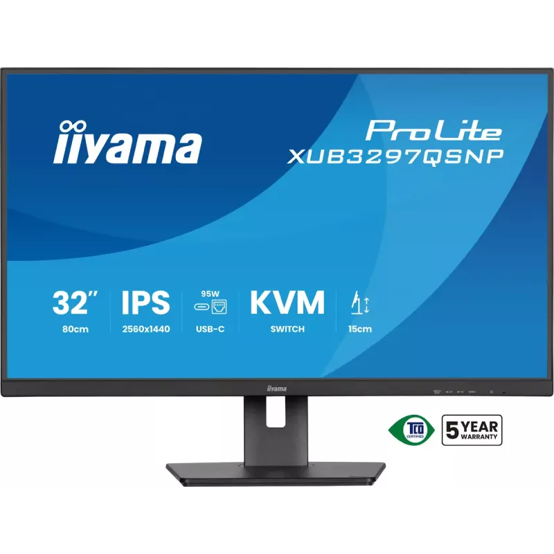 Monitorius iiyama ProLite XUB3297QSNP-B1 81,3 cm (32 coliai) 2560 x 1440 pikselių Quad HD LED juodas