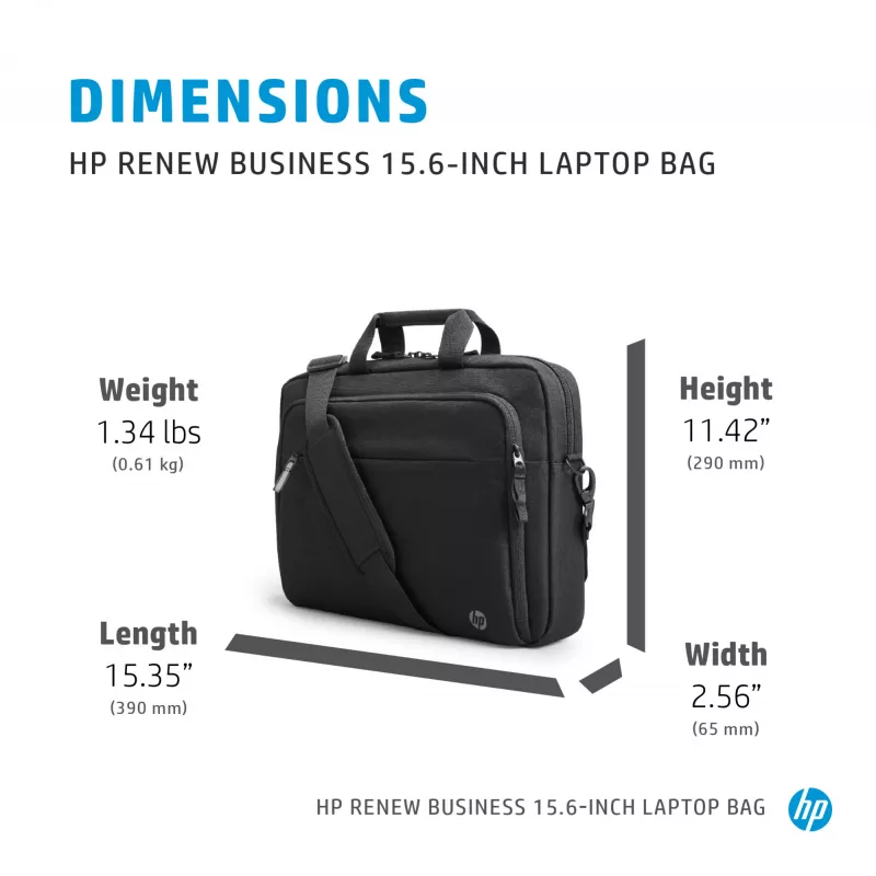 HP Renew Business 15.6 colio nešiojamojo kompiuterio krepšys, 39,6 cm (15,6 colio), 610 g