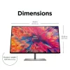 HP Z24q G3 QHD monitorius, 60,5 cm (23,8 colio), 2560 x 1440 pikselių, Quad HD, LCD, 5 ms, sidabrinis
