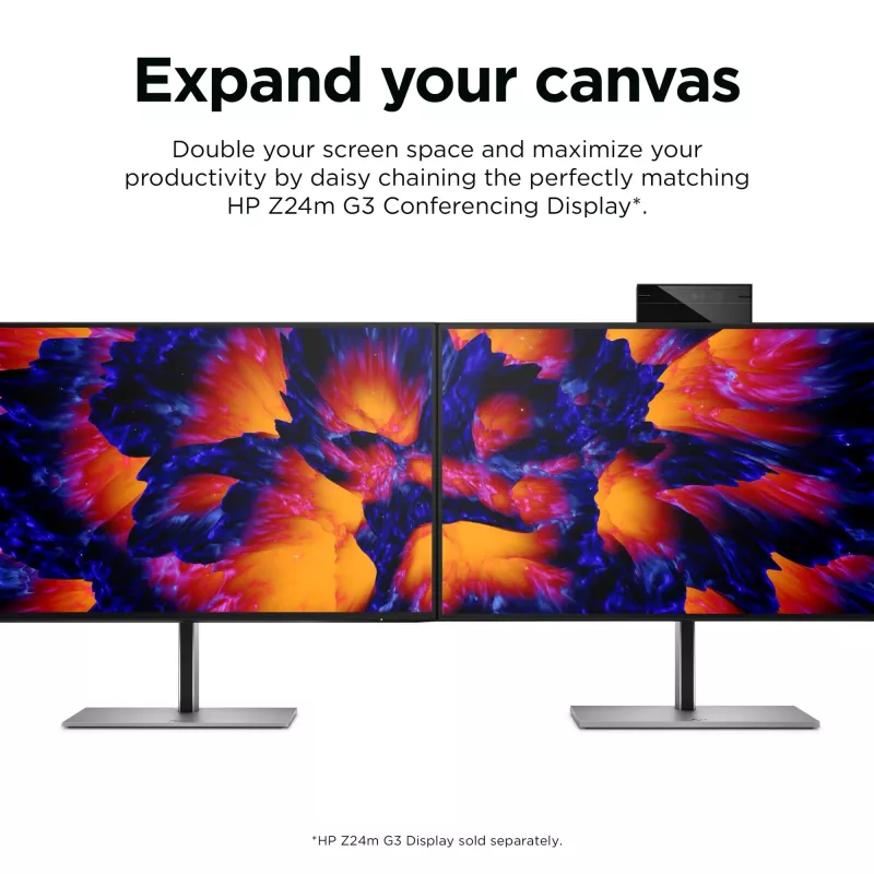 HP Z24q G3 QHD monitorius, 60,5 cm (23,8 colio), 2560 x 1440 pikselių, Quad HD, LCD, 5 ms, sidabrinis