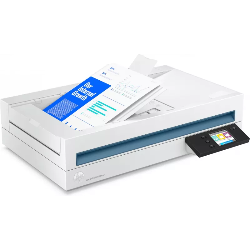 HP Scanjet Pro N4600 fnw1 plokščiasis ir ADF skaitytuvas 1200 x 1200 DPI A5 baltas